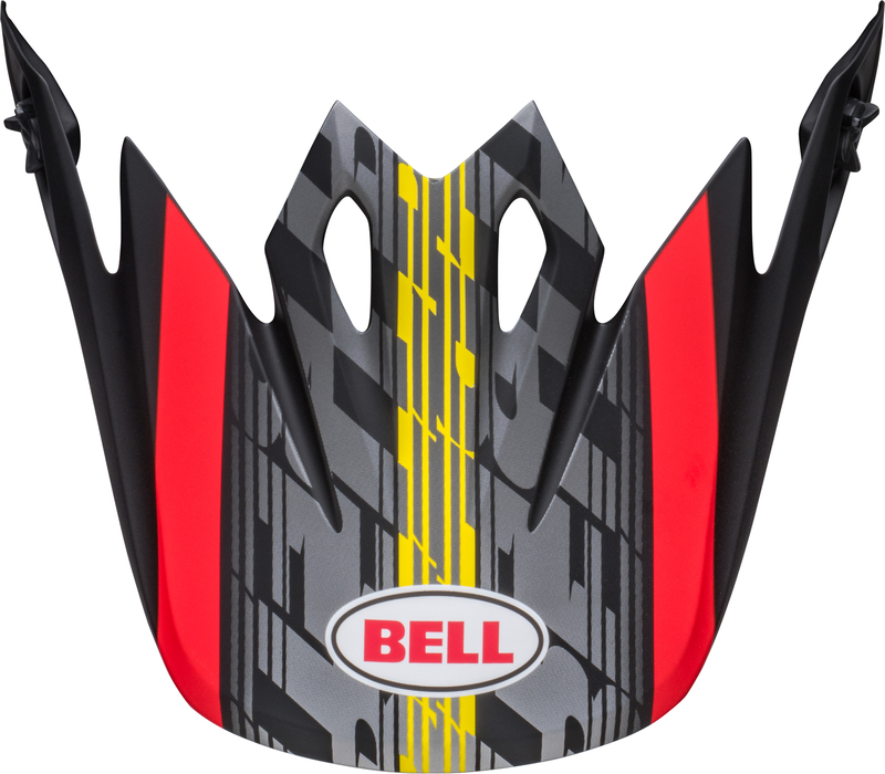 Visera BELL MX-9 MIPS OFFSET Negro Mate/Rojo