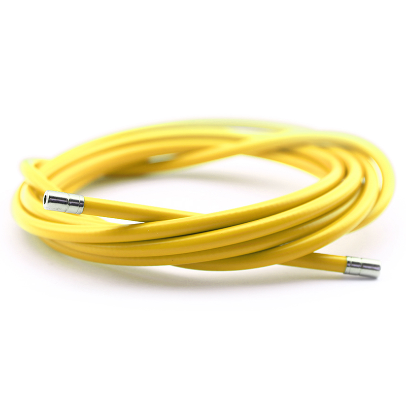 Funda cable acero laminado ALHONGA Ø5 amarillo 2m