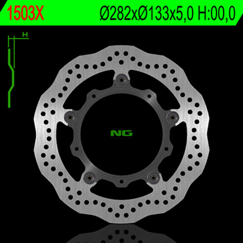Disco de freno NG BRAKES ondulado flotante