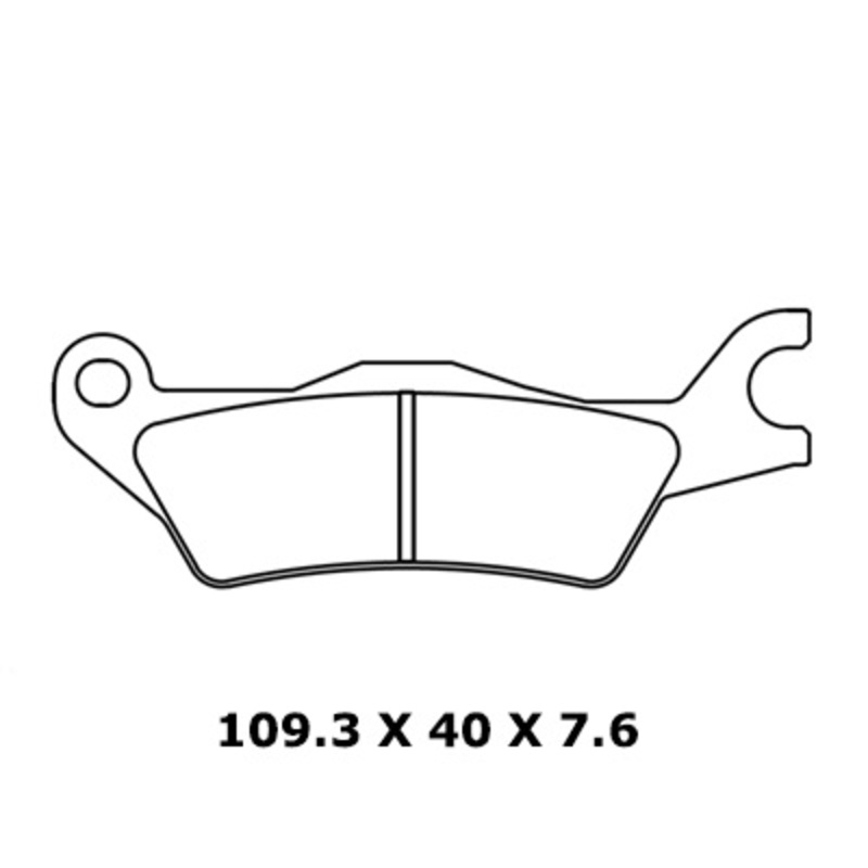 Juego de pastillas sinterizadas CL BRAKES (1258XBK5)