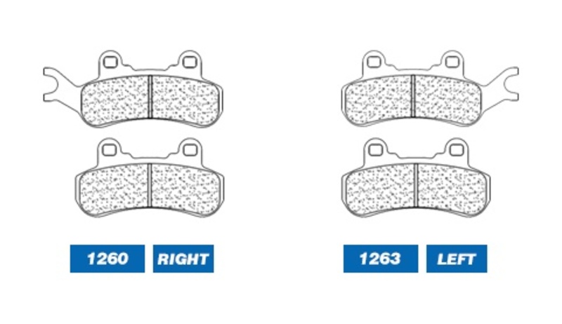 Juego de pastillas sinterizadas CL BRAKES (1260ATV1)