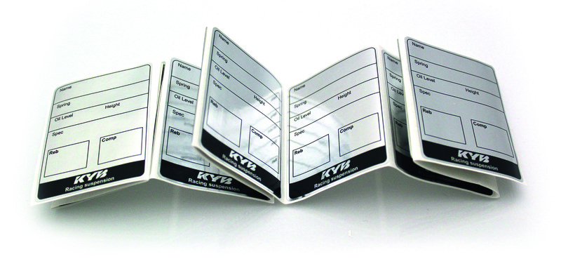 Etiquetas de mantenimiento KYB, paquete 10 PACK