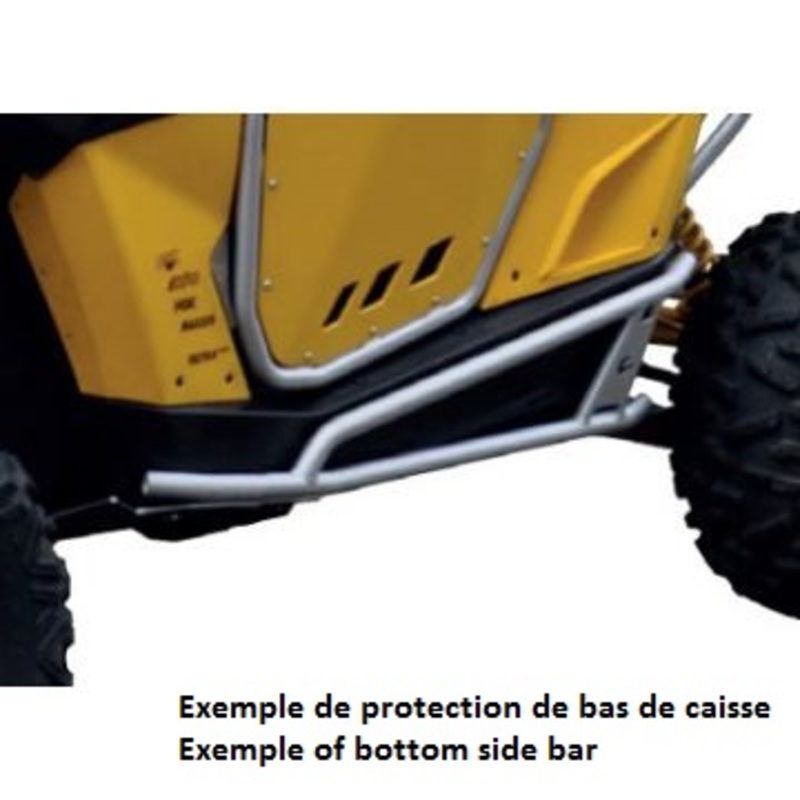 Defensas laterales ART quad aluminio Polaris RZR1000XP
