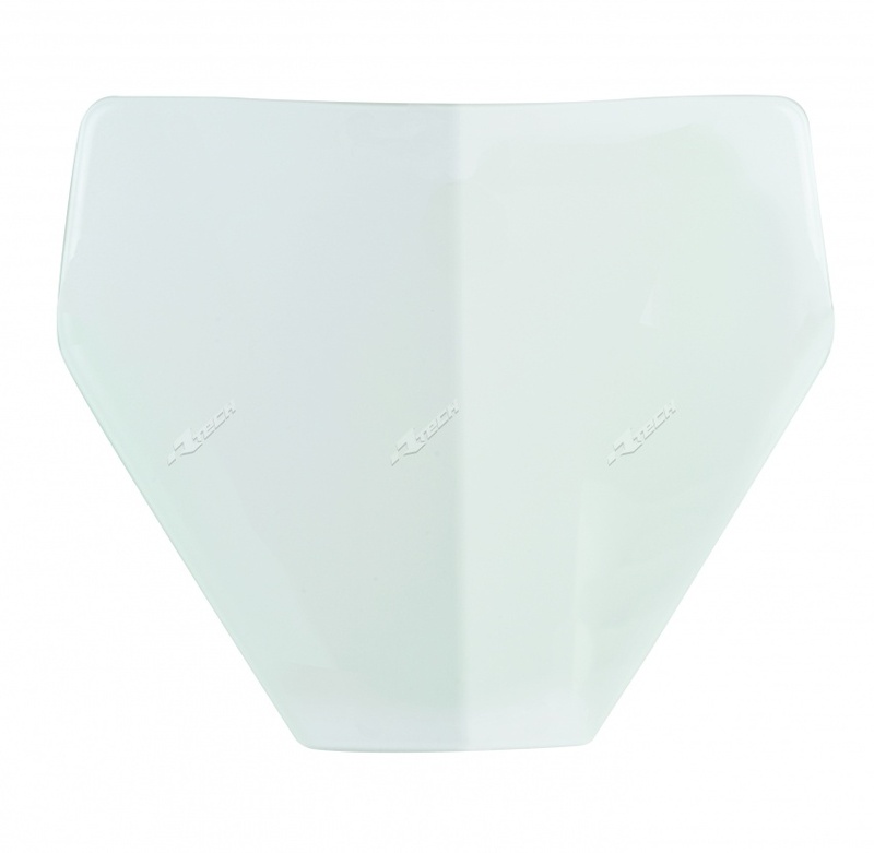 Portanúmeros delantero RACETECH Blanco Husqvarna TC85