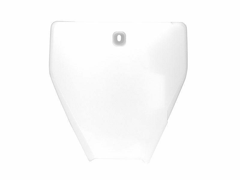 Portanúmeros delantero RACETECH Blanco Husqvarna TC85