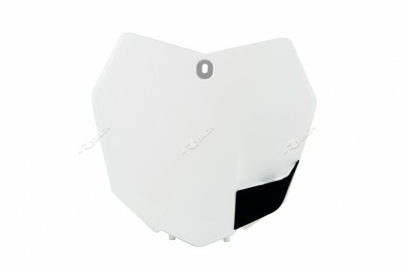 Portanúmeros delantero RACETECH Blanco KTM
