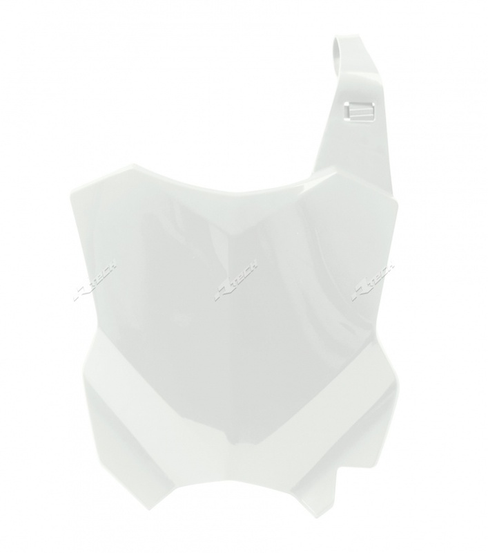 Portanúmeros delantero RACETECH Blanco Kawasaki KX-F450
