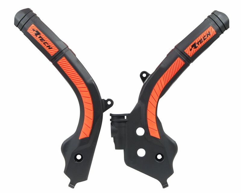 Protector de Chasis Bi-Material RACETECH Negro / Naranja