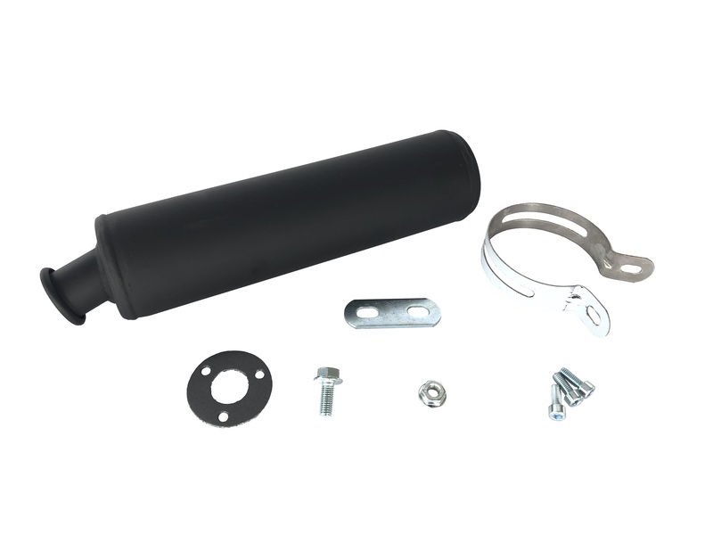 Silencioso TECNIUM acero negro Derbi / Gilera / Aprilia
