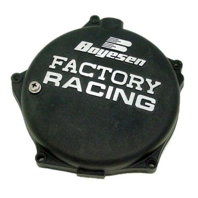 Tapa de embrague BOYESEN Factory Racing Negra Kawasaki KX250F